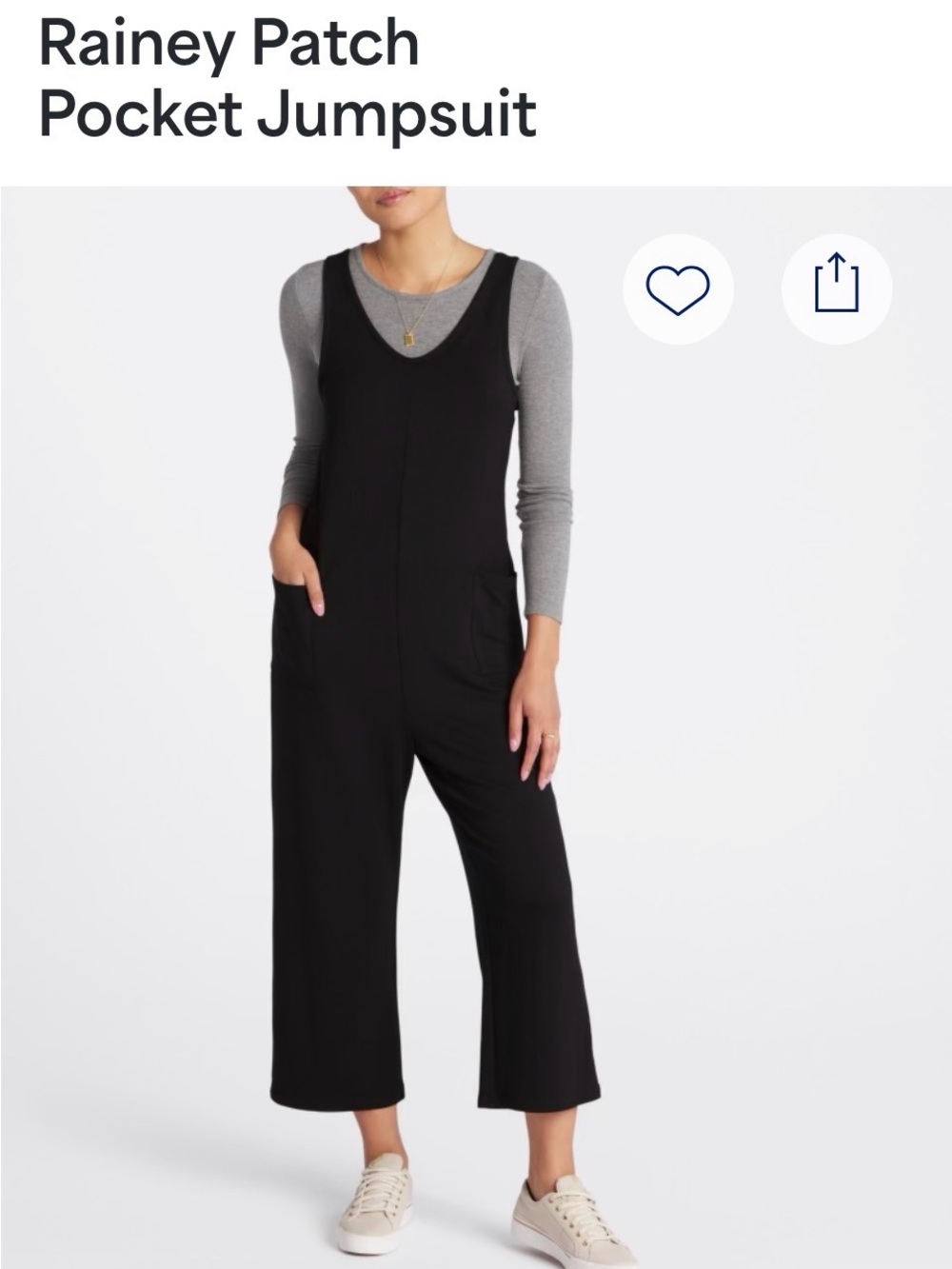 Threads 4 Thought Black Rainey Patch Pocket Jumpsuit